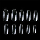 Vivace Clear Coffin 500 Acrylic Fake False Nail Tips 10Sizes For Nail Salon Nail Shop (Clear Coffin) Vivace
