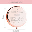 Birthday Gifts for Women - Not a Day Over Fabulous Gifts for Women Rose Gold Mirror I Birthday Gift Ideas for Her, Mom, Daughter, Sister, Aunt Co-Worker, Grandma or Friends Female CV CHARVORIA