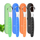 2020 New Version Tongue Scraper Cleaner for Adults & Kids, Medical Grade Metal Tongue Brushes Set for Fresh Breath Dental Eliminate Bad Breath in Seconds (4 pcs) Sestball