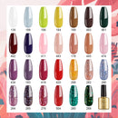 Lavender Violets Gel-Nail-Polish Kit of 27 Colors with Glossy Top Coat Matte Top Coat Base Coat Glitter Solid Color Gel Red Pink Purple and Green Soak-off UV Gel Polish C973 Lavender Violets