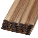 Double Weft 100% Remy Human Hair Extensions Clip in Grade 7A Quality Full Head Thick Thickened Long Short Straight 8pcs 18clips 10" / 10 inch 110g