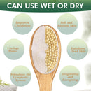 Back Brush Long Handle For Shower - Soft And Firm Double Sided Exfoliating Bath Body Scrub Brush for Men And Women - Use Back Showering Scrubber Wet For Washing/Scrubbing - Use Dry For Exfoliation GreenLeaf MAYDZ