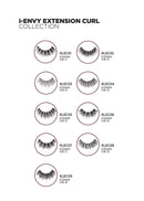 i-Envy 3 Pairs False Eyelashes C Curl Natural Lashes Salon Lash Extension Effect KISS