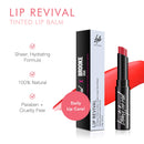 Beauty For Real Lip Revival, Sinead - Sheer Red - 100% Natural Tinted Lip Balm - Contains Shea Butter, Coconut Oil, Sweet Almond Oil & Peppermint Oil - Vegan - 0.09 oz Beauty For Real