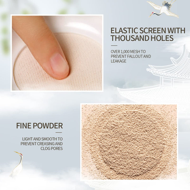 CATKIN Dreamworld Air Makeup Loose Powder Setting Finishing Powder Oil Control Matte Natural with Puff (C01 Natural) Infinity Warehouse
