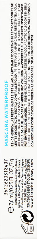 La Roche-Posay Toleriane Waterproof Mascara, Allergy-tested, Black martinandmark.com
