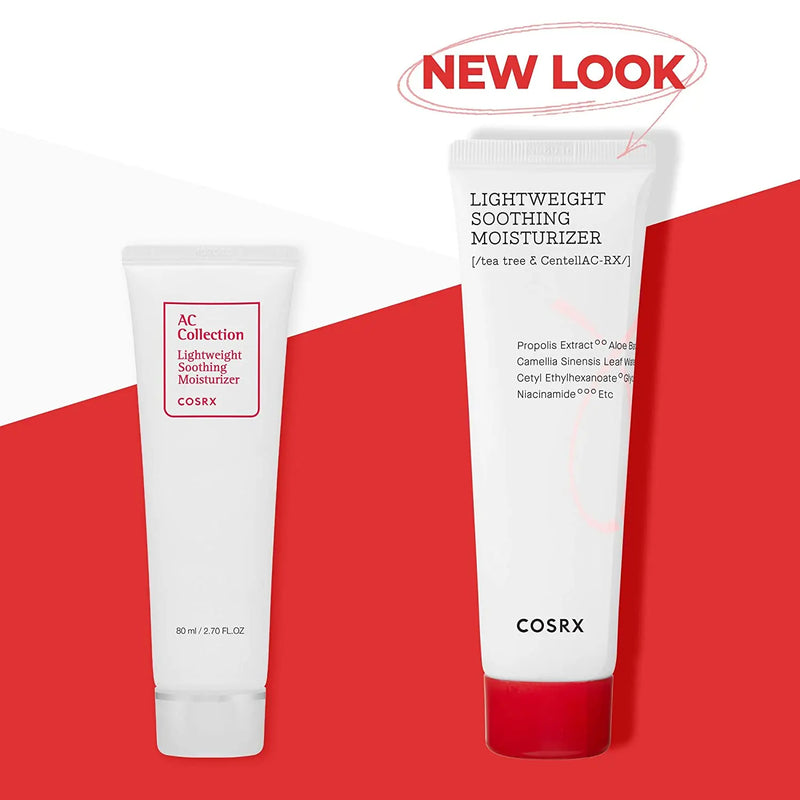 COSRX AC Collection Lightweight Soothing Moisturizer, 80ml / 2.70 fl.oz | Aloe Vera Leaves Extract 71.2% | Cruelty Free, Paraben Free COSRX Store