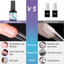 Nail Glue for Acrylic Nails - 4 in 1 Gel Glue for Nails (Curing Needed), INFELING Multifunctional Gel Nail Glue for Press on Nails 15ML,Glue Gel for Nails,Base Coat,Slip Solution INFELING