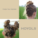 1 1/2” Inches Large Elastics Rubber Bands for Black Hair Ties Braiding Ponytail Holders Plastic Rubberbands for Women Girls Black Hair Crafts Office Supplier Money No Damage for 400pcs (L) by HOYOLS HOYOLS Store