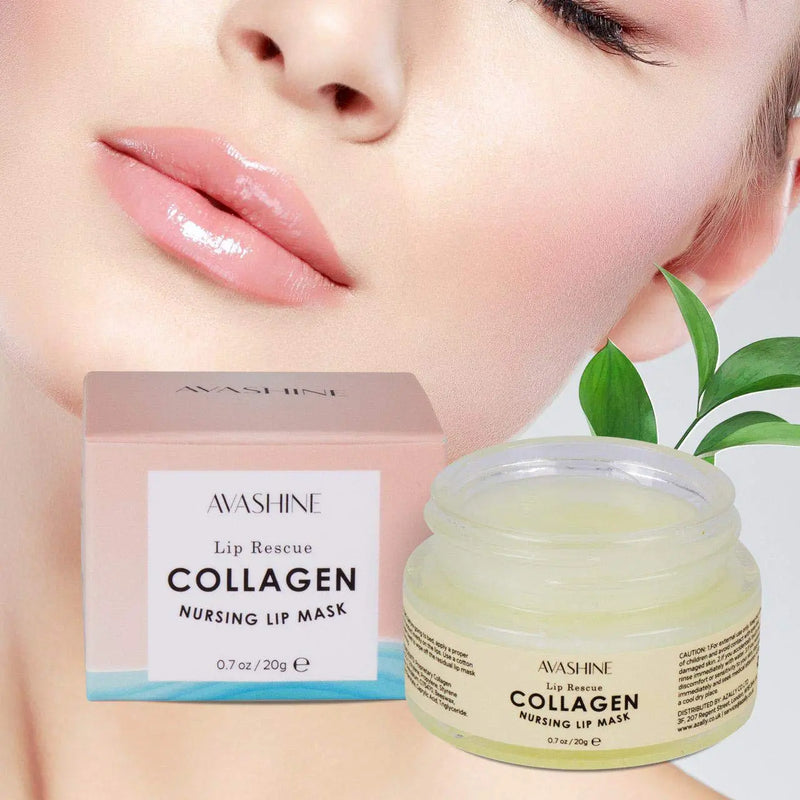 Avashine Lip Sleep Mask with Collagen Peptide, lip mask for dry lips, a Lip Moisturizer for Lip Care and Lip Treatment Avashine