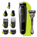 Braun Hair Clippers for Men, 7-in-1 Beard, Ear & Nose Trimmer, Mens Grooming Kit, Cordless & Rechargeable, with Gillette ProGlide Razor, Blue, 9 Piece Set Braun