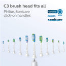 Philips Sonicare Genuine C3 Premium Plaque Control Replacement Toothbrush Heads, 2 Brush Heads, White, HX9042/65 Sonicare