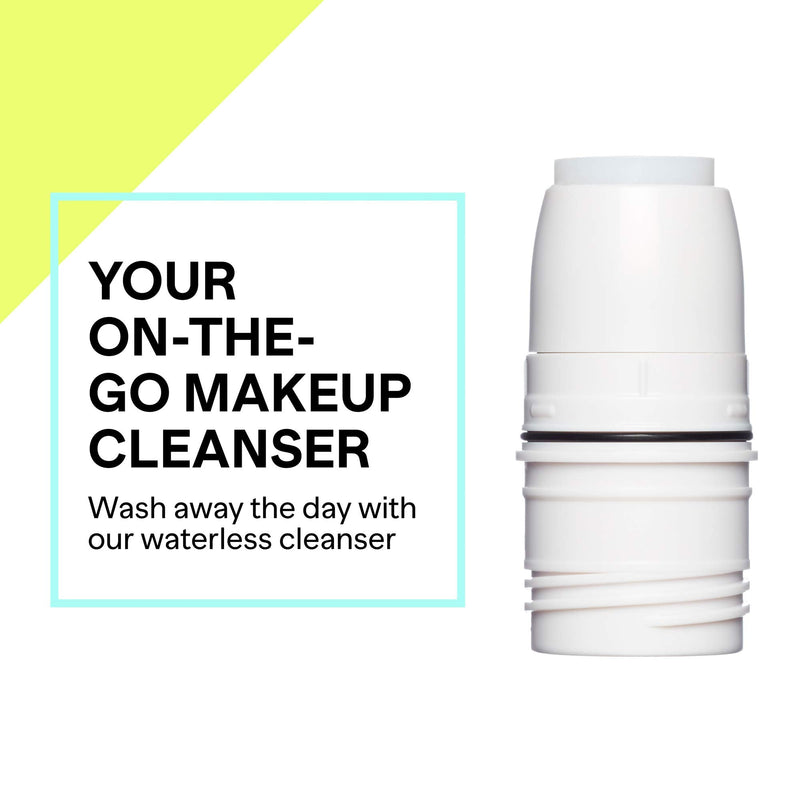 Ready Set Jet Waterless Cleanser – Multi-Functional and Customizable Beauty Baton Add-On with Essential Oils to Cleanse and Hydrate Skin and Gently Remove Impurities and Makeup without Water – 4 g Ready Set Jet