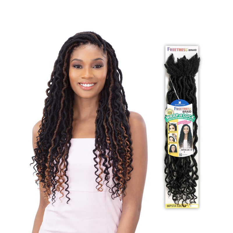 FreeTress Braids Wrap n Lock Hipsta Loc 18" (3-PACK, 2) FREETRESS EQUAL WIG
