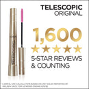 L'Oreal Paris Makeup Telescopic Original Lengthening Mascara, Blackest Black, 0.27 Fl Oz (Pack of 2) L'Oreal Paris