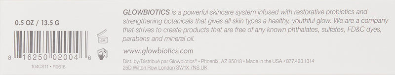 GLOWBIOTICS MD - Probiotic Soothing + Revitalizing Eye Cream Anti-Aging and Hydrating Treatment - For All Skin Types (0.5 fl oz) - Made in the USA Glowbiotics MD