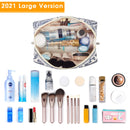 Large Makeup Bag Zipper Pouch Travel Cosmetic Organizer for Women and Girls (Large, Elephant) Narwey