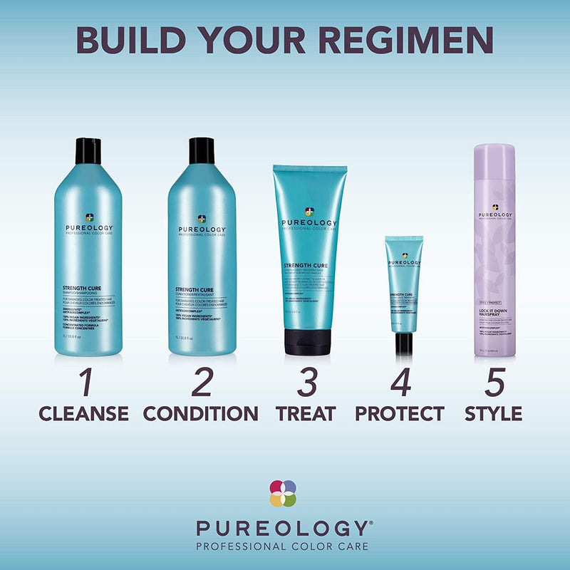 Pureology Style + Protect Lock It Down Hairspray | Maximum Hold & Radiant Shine | Vegan martinandmark.com