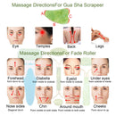 EAONE 4 in 1 Ice Roller Jade Roller Eyes Facial Massage Kits Cold Freezer Therapy Instant Pain Relief Wrinkle Preventing Coolers Skin Roller for Face & Eye Neck Massage Mother's Day Gift EAONE