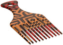AFROPICK Anti-Static Plastic Hair Pick for Long, Thick, Curly, & Afro Hair (Tribe) Afropick