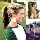 Ponytail Holder Hair Bump Insert Thick Hair Ties Crystal Transparent Filled Ponytail Hairstyle Aid Braid Help | Fashion Hair Bun Maker| Magic Hair Styling Perfect Ponytail Tool for Women Girls vanow