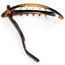 Camila Paris CP2315 French Hair Barrette Clip, Flexible Ponytail Holder No Metal Parts, Strong Hold Grip Hair Clips for Women, No Slip and Durable Styling Girls Hair Accessories, Made in France Camila