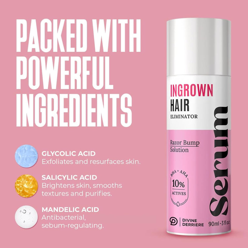 Razor Bump Stopper with Dark Spot Remover, Ingrown Hair Treatment for Bikini Area and Razor Bumps Treatment - Salicylic Acid After Shave Solution for Ingrown Hairs & Razor Burns Infinity Warehouse