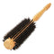 High-Density Boar Bristle Wooden Round Brush Small (1" Barrel, 2" with Bristles) for Blow-drying | Curling Short, Thin or Fine Hair - Get Salon-Like Blowouts Care me Store