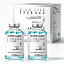 Botanical Stem Cell Ampoule for Face, Microneedling Serum, 2 Count | Hydrating facial serum ampoules for use with or without microneedling to improve the appearance of fine lines and dry skin Infinity Warehouse
