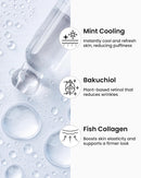 Ice Roll Serum for Face, Puffy Eyes, Under Eye Bags - Bakuchiol & Collagen for Wrinkles, Anti Aging, Ice Roller for Puffiness, Redness, Dark Circles - Korean Skin Care & Gua Sha, 1.69 Fl Oz Infinity Warehouse