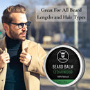 Cedarwood Beard Balm - Styles, Strengthens & Softens Beards and Mustaches - 100% Natural Beard Conditioner with Organic Shea Butter, Tea Tree, Argan & Jojoba Oils in Cedar Scent by Striking Viking Striking Viking