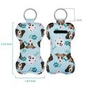 Beautyflier Neoprene Chapstick Lipstick Keychain Holder (Dog Pattern) Beautyflier