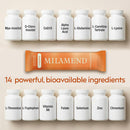 milamend Hormone Balance for Women 40:1 Myo-Inositol D-Chiro Inositol Supplement + CoQ10, ALA, & Amino Acids – Fertility, Ovarian & Cycle Support – Mixed Berry Powder – 28 Count Sticks Infinity Warehouse