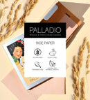 Palladio Rice Paper Facial Tissues for Oily Skin, Face Blotting Sheets Made from Natural Rice, Oil Absorbing Paper with Rice Powder, 2 Sided, Instant Results, Translucent, 40 Count, Pack of 3 Palladio