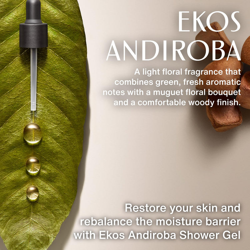 natura - Ekos Andiroba Restorative Creamy Shower Gel - Protects & Hydrates Skin - Maintains pH - Body Wash - Vegan Skin Care - Brazilian Beauty Secrets - Self Care & Body Care - 6.5 fl oz (195ml) Infinity Warehouse