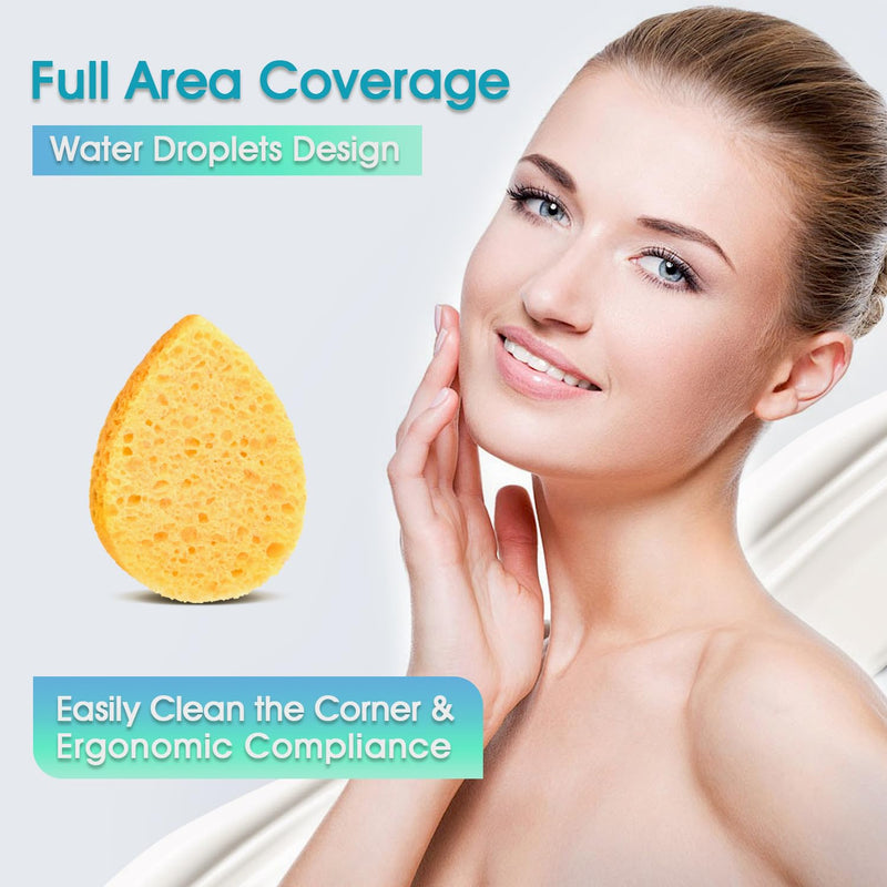ORIGHTY 96 Count Facial Sponges for Cleansing, 100% Natural Cellulose Facial Sponges for Washing face, Compressed Cosmetic Spa Face Sponge for Exfoliating Mask, Makeup Removal Infinity Warehouse