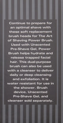 The Art of Shaving Facial Cleansing Brush Refill Heads - Works with Power Brush, Massages & Gently Exfoliates Skin, Reduces Ingrown Hairs & Razor Bumps, 2 Count The Art of Shaving