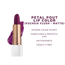 Flower Beauty Petal Pout Lipstick - Cruelty Free - Nourishing & Highly Pigmented Lip Color with Antioxidants (Fuchsia Flush - Matte) FLOWER BEAUTY