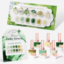 Double Rhythm 6 Pcs 15 ML Gel Polish Set Same Color Same Bottle Soak Off Gel Polish Kit Nail Art Manicure Salon DIY at Home for Women (Jelly Burgundy Red Glitter Silver -T6-56) Infinity Warehouse
