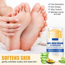 2pcs 60% Urea Hydrating and Anti-Cracking Foot Cream, Moisturising and Relieves Cracking and Dryness Foot Cream for Dry Cracked Feet And Hands（aloe + peach） Infinity Warehouse