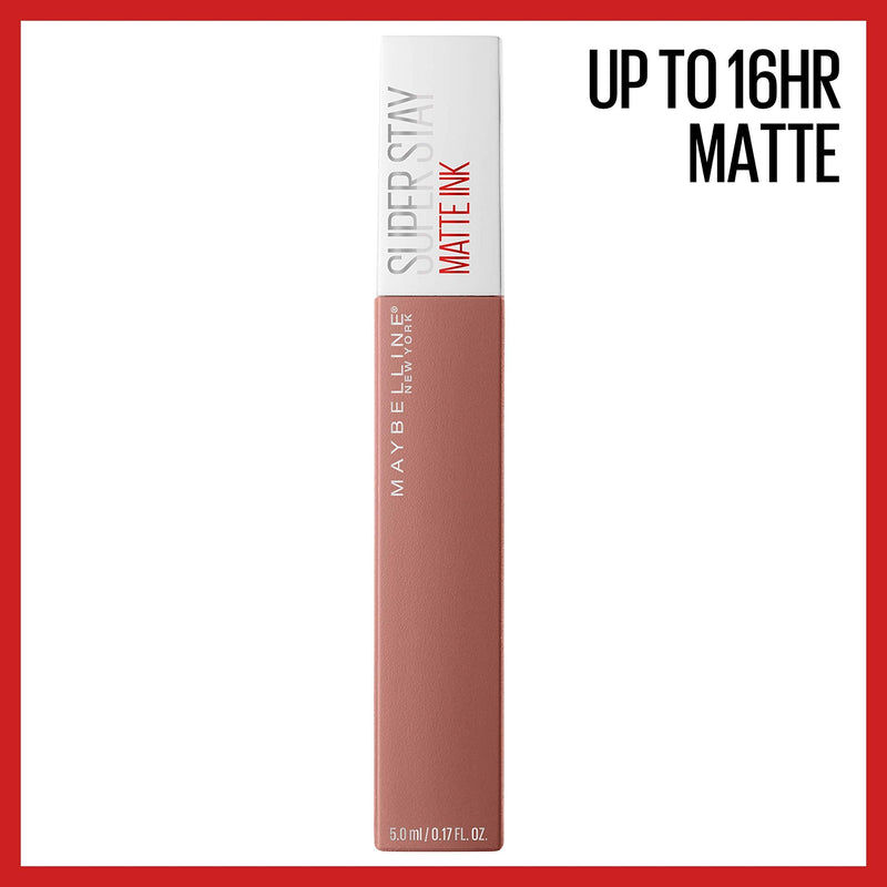 Maybelline New York SuperStay Matte Ink Un-nude Liquid Lipstick, Seductress, 0.17 Ounce Maybelline New York