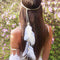 Nicute Boho Feather Headbands Peacoak Headpieces Festival Costumes Hair Accessories for Women and Girls (Beige) Nicute