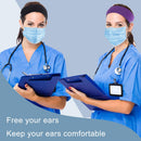 KinHwa Headband with Button for Mask Nurse Headbands for Women Men Perfect Doctor's' Gifts (4, black+dgray+dgreen+purple) KinHwa Store