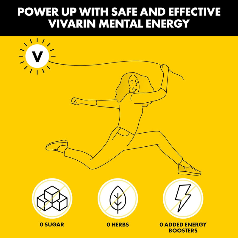 Vivarin, Caffeine Pills, 200mg Caffeine per Dose, Safely and Effectively Helps You Stay Awake, No Sugar, Calories or Hidden Ingredients, Energy Supplement, 40 Tablets Infinity Warehouse