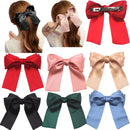 6 Pcs Large Big Huge Soft Silky Hair Bow Clip Lolita Party Oversize Handmade Girl French Barrette Style Hair Clips CÉLLOT Store