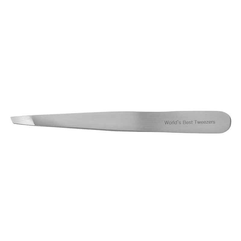 World's Best Tweezers Diamond Tip Tweezer - Diamond Coated Slant Tip Precision Eyebrow Tweezer, Facial & Ingrown Hair Remover - Perfectly Aligned - Grabs Hair From The Root - Stainless Steel Regine Switzerland