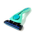 Preserve POPi Shave 5 Razor System Made with Recycled Ocean Plastic and 5-blade cartridge (Recycled Ocean Plastic: Neptune Green) Preserve