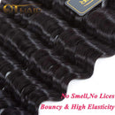 QTHAIR 12a Peruvian Virgin Hair Loose Wave Hair Weave 3 Bundles 300g 16" 16" 16" 100% Unprocessed Loose Deep Wave Virgin Human Hair Weave Natural Color QTHAIR