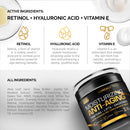 Men's Face Cream Moisturizer - Anti-Aging Cream For Men, Collagen, Retinol & Hyaluronic Acid - Day & Night - Facial Skin Care- Anti Wrinkle 1.7 oz Infinity Warehouse