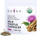 KOYAH - Organic Milk Thistle Capsules – Sprouted & Freeze-Dried – 700 mg per Capsule - Liver Support* - 150 Capsules (50 Servings) Infinity Warehouse